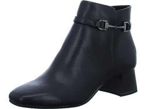 Tamaris Damen Boots mit Absatz Vegan Blockabsatz; BLACK/GUNMETAL/schwarz; 40 EU von Tamaris