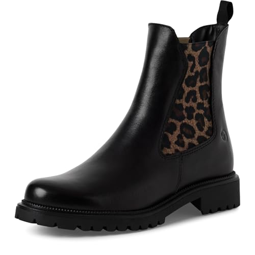 Tamaris Damen 1-25427-41 Chelsea-Stiefel, Black/Leopard, 40 EU Tamaris Damen 1-25427-41 Chelsea-Stiefel, Black/Leopard, 40 EU von Tamaris