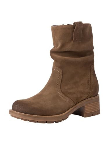 Tamaris Damen Absatzstiefelette Leder Blockabsatz Wechselfußbett; TOBACCO, EU 39 von Tamaris