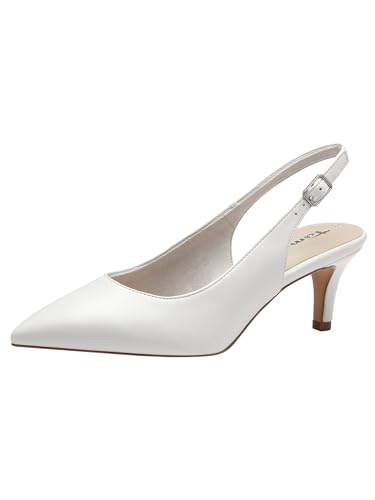 Tamaris Damen 1-29611-42 Pumps, White, 35 EU von Tamaris