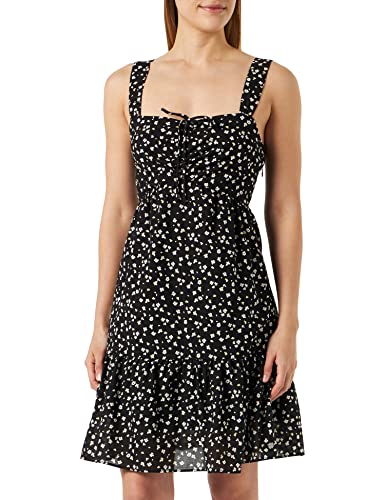 Tamaris Damen AOP Kurzes Träger Kleid AZOV Schwarz 38 Tamaris Damen AOP Kurzes Träger Kleid AZOV Schwarz 38 von Tamaris