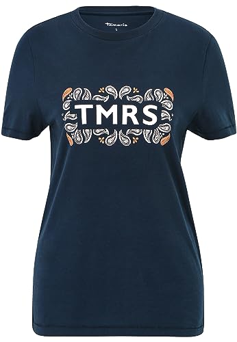 Tamaris Damen Aalen T-Shirt, Blueberry, X-Small EU von Tamaris