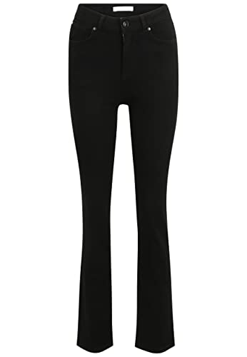 Tamaris Damen Slim Straight Jeans AGBOR Schwarz 34/30 von Tamaris