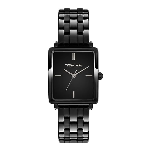 Tamaris Damenuhr mit eckigem Gehäuse & Edelstahlband oder Lederband – Schlichte Armbanduhr für Damen in Silber, Gold, Roségold, Schwarz, Blau, Grün, Lila uvm Tamaris Damenuhr mit eckigem Gehäuse & Edelstahlband oder Lederband – Schlichte Armbanduhr für Damen in Silber, Gold, Roségold, Schwarz, Blau, Grün, Lila uvm von Tamaris
