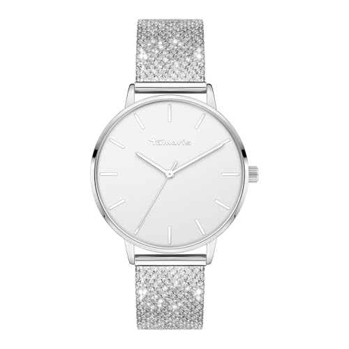 Tamaris Damen Analog Quarz Uhr mit Edelstahl Armband TT-0148-MQ von Tamaris