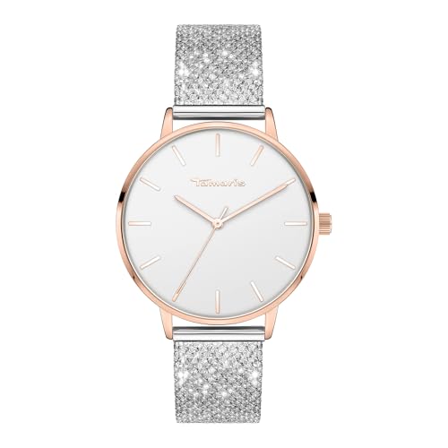 Tamaris Damen Analog Quarz Uhr mit Edelstahl Armband TT-0151-MQ von Tamaris