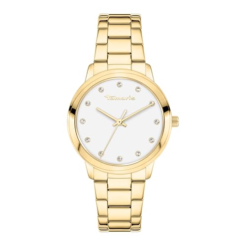 Tamaris Damen Analog Quarz Uhr mit Edelstahl Armband TT-0154-MQ von Tamaris