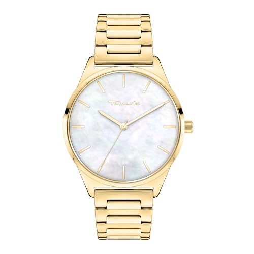 Tamaris Damen Analog Quarz Uhr mit Edelstahl Armband TT-0176-MQ von Tamaris