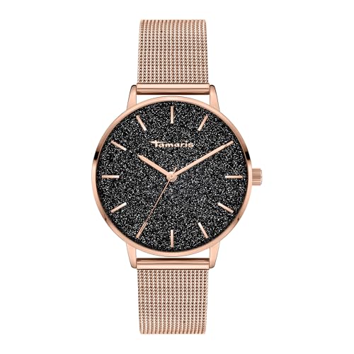 Tamaris Damen Analog Quarz Uhr mit Edelstahl Armband TT-0193-MQ von Tamaris