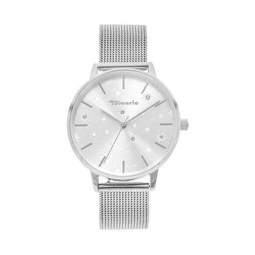 Tamaris Damen Analog Quarz Uhr mit Edelstahl Armband TT-0212-MQ Tamaris Damen Analog Quarz Uhr mit Edelstahl Armband TT-0212-MQ von Tamaris