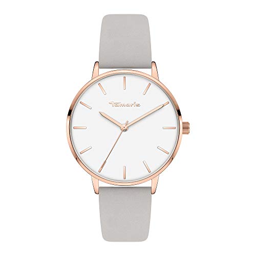 Tamaris Damen Analog Quarz Uhr mit Leder Armband TT-0005-LQ von Tamaris