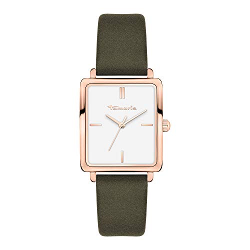 Tamaris Damen Analog Quarz Uhr mit Leder Armband TT-0017-LQ von Tamaris