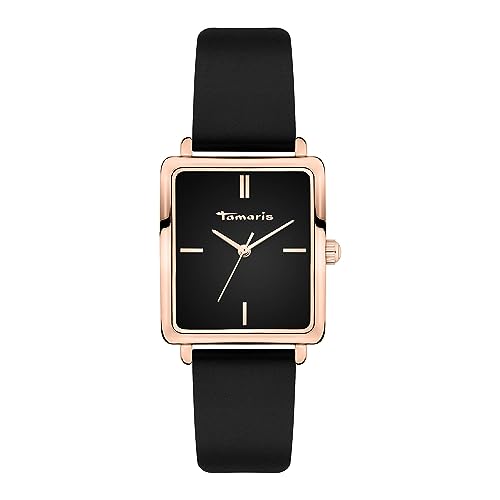 Tamaris Damen Analog Quarz Uhr mit Leder Armband TT-0130-LQ von Tamaris