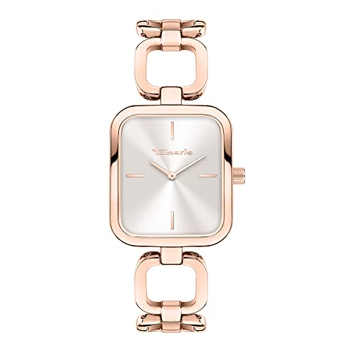 Tamaris Damen Analog Quarz Uhr mit Metall Armband TT-0110-MQ von Tamaris