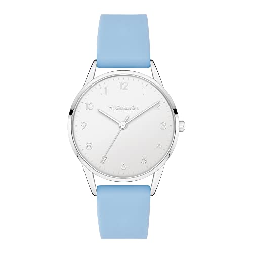 Tamaris Damen Analog Quarz Uhr mit Silikon Armband TT-0119-PQ von Tamaris