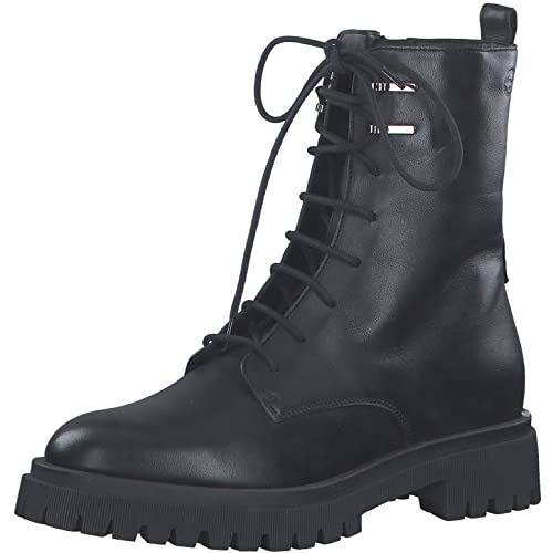 Tamaris Damen Ankle Boots, Frauen Stiefeletten,Comfort Lining,TOUCHit-Fußbett,flach,Boots,Stiefel,Bootee,Booties,halbstiefel,Black,39 EU von Tamaris