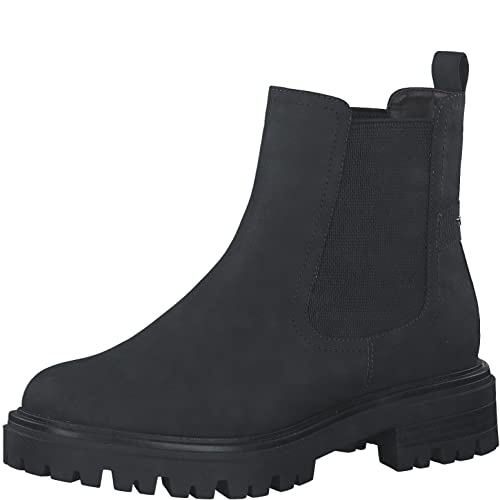 Tamaris Damen Ankle Boots, Frauen Stiefeletten,TOUCHit-Fußbett,Booties,halbstiefel,Kurzstiefel,uebergangsschuhe,uebergangsstiefel,Navy,41 EU von Tamaris