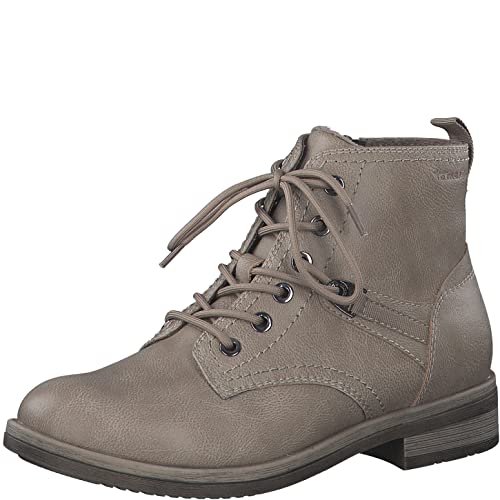 Tamaris Damen Ankle Boots, Frauen Stiefeletten,TOUCHit-Fußbett,Kurzstiefel,uebergangsschuhe,uebergangsstiefel,flach,Boots,Bootee,Taupe,38 EU von Tamaris