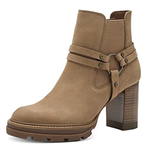 Tamaris Damen Ankle Boots, Frauen Stiefeletten,TOUCHit-Fußbett,Boots,Stiefel,Bootee,Booties,halbstiefel,Kurzstiefel,Camel,39 EU von Tamaris