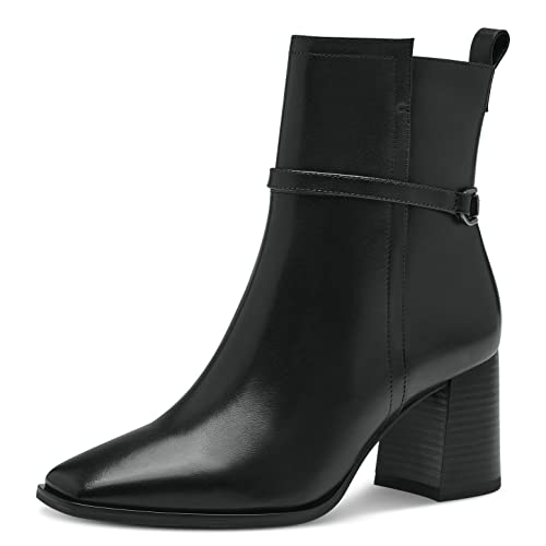 Tamaris Damen Ankle Boots, Frauen Stiefeletten,TOUCHit-Fußbett,hoch,boots,stiefel,bootee,booties,halbstiefel,kurzstiefel,BLACK,36 EU von Tamaris