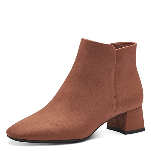 Tamaris Damen Ankle Boots, Frauen Stiefeletten,Bootee,Booties,halbstiefel,Kurzstiefel,uebergangsschuhe,uebergangsstiefel,Boots,Cognac,41 EU von Tamaris