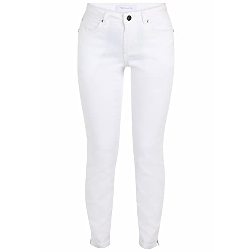 Tamaris Damen Fünf Taschen Chino Hose ARAYAT Weiß 34/30 von Tamaris