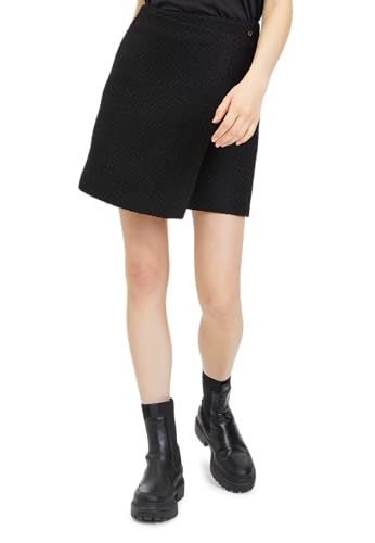 Tamaris Damen BARUMINI Mini Skirt, Black Beauty, 42 von Tamaris