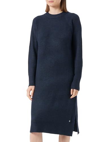 Tamaris Damen BYTOW Knit Dress, Blueberry Melange, 38 von Tamaris