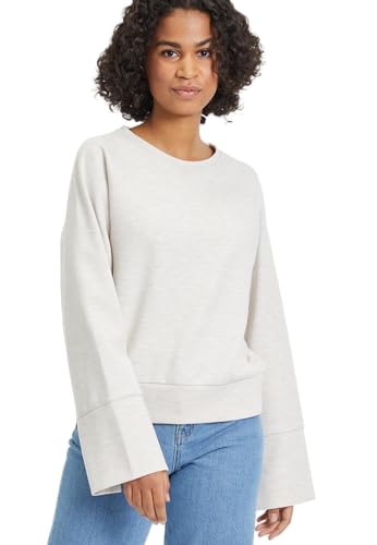 Tamaris Damen Bahren Crew Sweat, Tapioca Melange, Medium EU von Tamaris