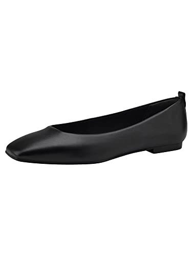 Tamaris Damen Tamaris Damen 1-1-22109-20 Ballerinas, Black Leather, 40 EU von Tamaris