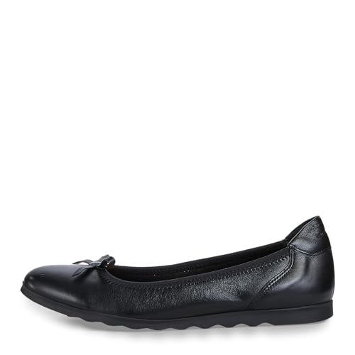 Tamaris Damen Ballerina-1-22128-42 Ballerinas, Black Leather, 37 EU Tamaris Damen Ballerina-1-22128-42 Ballerinas, Black Leather, 37 EU von Tamaris