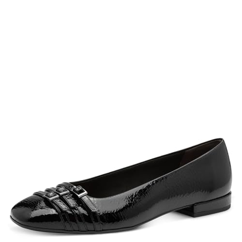 Tamaris Damen Ballerina Vegan schwarz 38 von Tamaris
