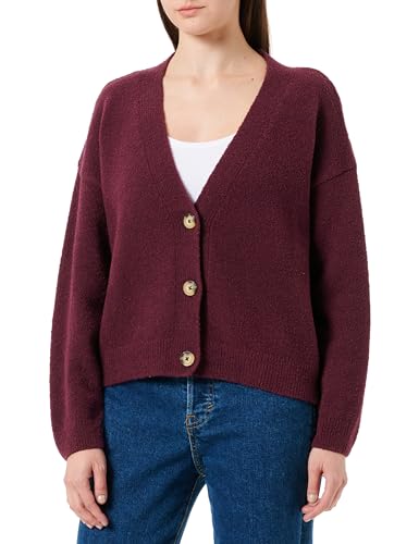 Tamaris Damen Baronesa Strickjacke, Grape Wine, 44 EU von Tamaris