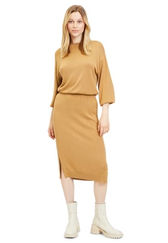 Tamaris Damen Barrio Knit Dress, Iced Coffee, 34 EU von Tamaris