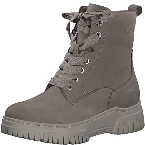 Tamaris Damen Bequemschuhe, Frauen Schnürschuhe,Wechselfußbett,Comfort Lining,Schnuerschuhe,Schnuerer,straßenschuhe,Taupe NUBUC,41 EU von Tamaris