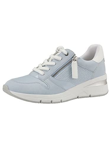 Tamaris Damen Bequemschuhe, Frauen Schnürschuhe,Wechselfußbett,Strassenschuhe,lace-up Shoes,Low-tie,Komfortschuhe,bequem,Light Blue,39 EU von Tamaris