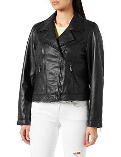 Tamaris Damen Biker Jacke ANJAR Schwarz 38 von Tamaris