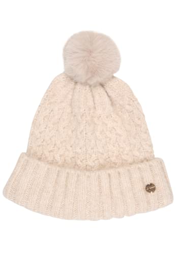 Tamaris Damen Bitz Beanie, Tapioca & Iced Coffee Metallic, Einheitsgröße EU von Tamaris