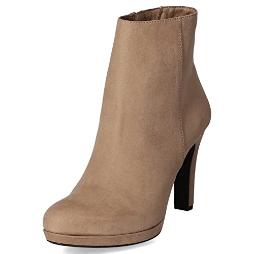 Tamaris Damen Bootie 1-1-25013-29, Größe 36, Farbe Taupe Stiefeletten, 38 EU von Tamaris