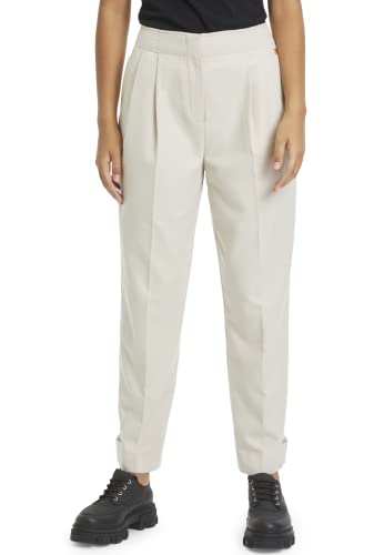 Tamaris Damen Brenk Carrot Pant, Tapioca, 34 EU von Tamaris