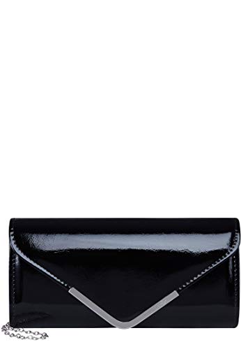 Tamaris Tasche Brianna Clutch Bag Handtasche Black Schwarz 26 x 5 x 12 cm, Groesse:OneSize von Tamaris