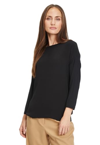 Tamaris Damen Burdur T-Shirt, Black Beauty, L EU von Tamaris