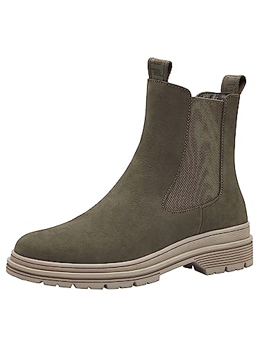 Tamaris Damen Chelsea Boots Leder; OLIVE/grün; 38 EU von Tamaris