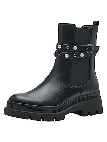 Tamaris Damen Chelsea Boots Vegan; BLACK/schwarz; 39 EU von Tamaris