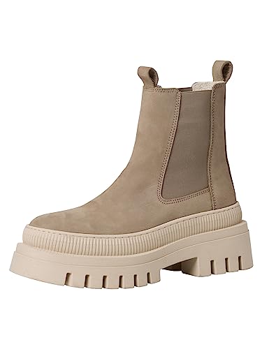 Tamaris Damen Stiefel Leder beige 39 von Tamaris