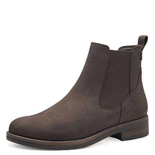 Tamaris Damen Chelsea Boots, Frauen Stiefeletten,TOUCHit-Fußbett,Booties,halbstiefel,Kurzstiefel,uebergangsschuhe,Mocca,41 EU von Tamaris