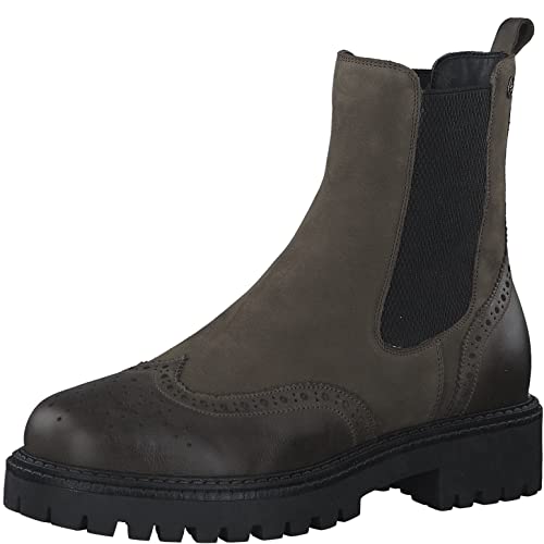 Tamaris Damen Chelsea Boots, Frauen Stiefeletten,TOUCHit-Fußbett,Kurzstiefel,uebergangsschuhe,uebergangsstiefel,Schlupfstiefel,Olive,38 EU von Tamaris