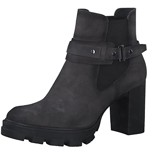 Tamaris Damen Chelsea Boots, Frauen Stiefeletten,TOUCHit-Fußbett,Schlupfstiefel,Boots,Stiefel,Bootee,Booties,Graphite Suede,41 EU von Tamaris