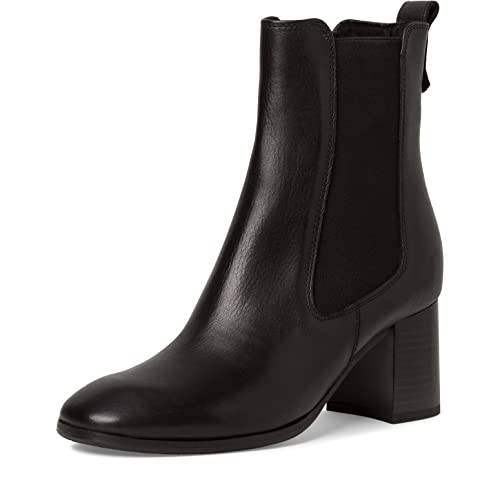 Tamaris Damen Chelsea Boots, Frauen Stiefeletten,TOUCHit-Fußbett,Stiefel,Bootee,Booties,halbstiefel,Kurzstiefel,uebergangsschuhe,Black,40 EU von Tamaris