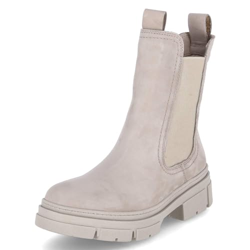 Tamaris Damen Chelsea Boots, Frauen Stiefeletten,TOUCHit-Fußbett,Bootee,Booties,halbstiefel,Kurzstiefel,uebergangsschuhe,Taupe NUBUC,36 EU von Tamaris